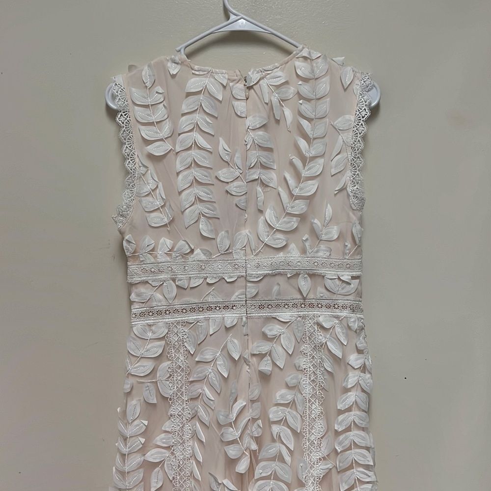 Just Me Ivory Lace Midi Dress - Picture 6 of 10